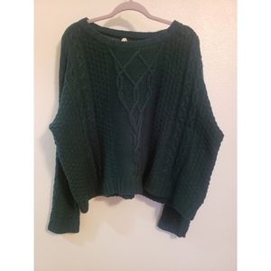 Emerald Green Knit Sweater